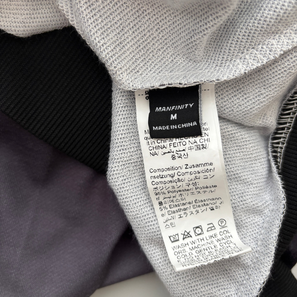 Shein Men's Size Medium White & Black Gradient Paris Pullover Sweater NIB - Picture 4 of 5